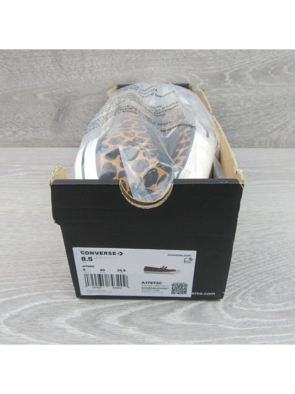 Converse CTAS OX Dainty Jane Leopard Womens Size 8.5 Shoes NEW - Picture 12 of 13
